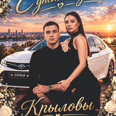 Плед, на свадьбу, в подарок под заказ