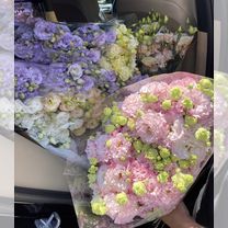 Огромный букет из эустомы, реальная цена, Краснодар