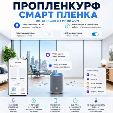 Cмapт пленка умное стекло yJwRD