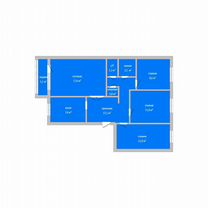 4-к. квартира, 74,9 м², 6/6 эт., Костанай