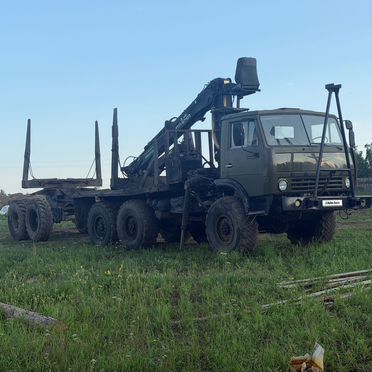 Лесовоз (сортиментовоз) КАМАЗ 4310 с КМУ Велмаш-С, 1992